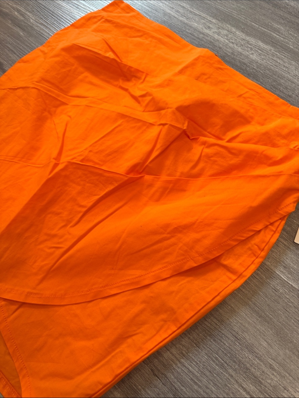 Fashion to Figure Orange Wrap-Front Mini Skirt - Picture 4 of 5